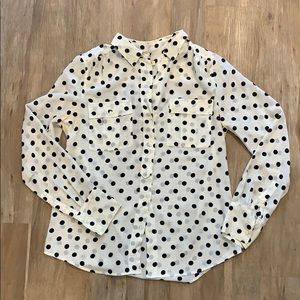 J. Crew Polka Dot Blouse